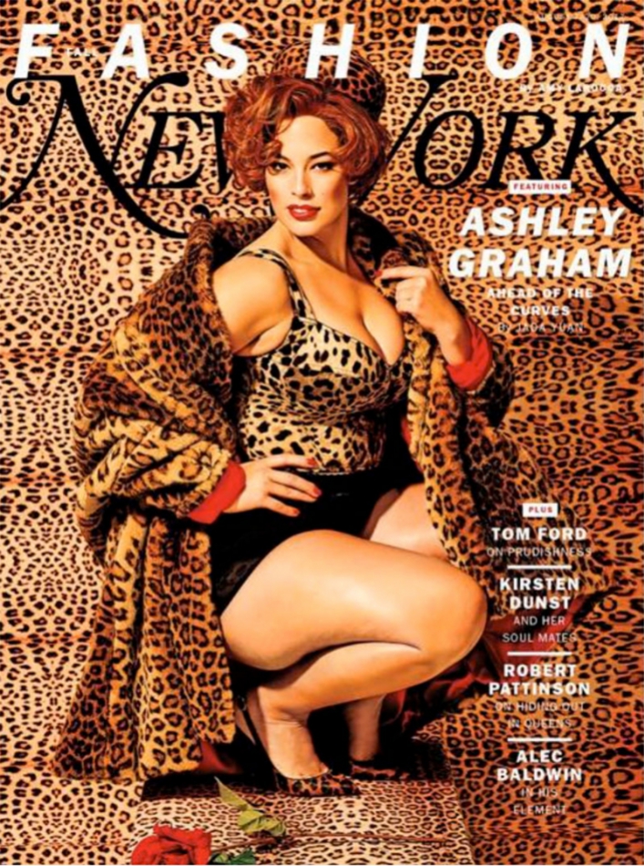 La modella curvy Ashley Graham conquista la copertina del New York Mag